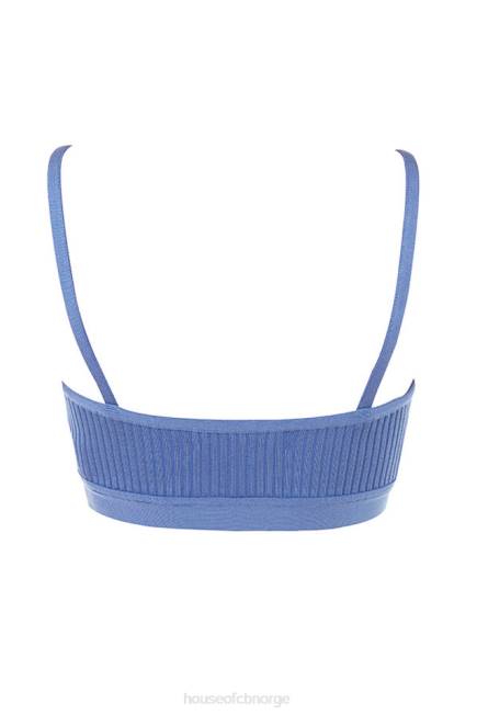 klær evie azurblå bandasje bralette House of CB J6RL759