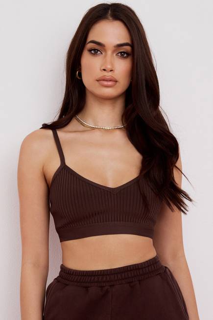 klær evie brun bandasje bralette House of CB J6RL760