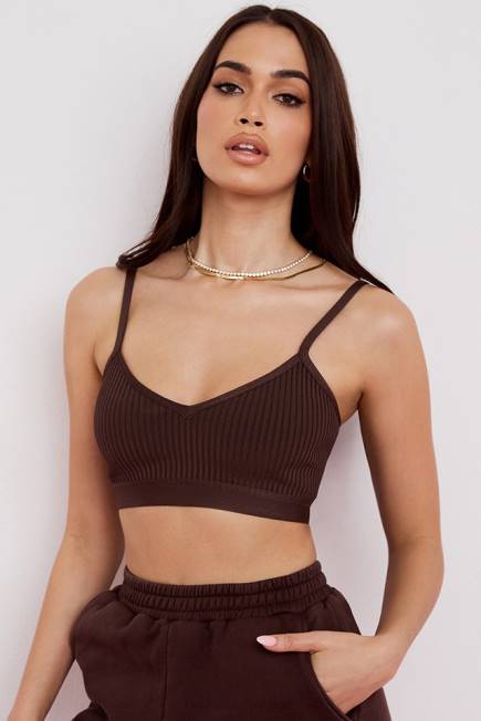 klær evie brun bandasje bralette House of CB J6RL760
