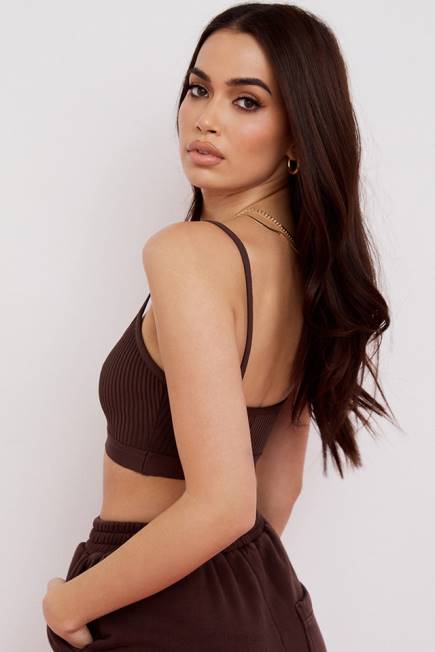 klær evie brun bandasje bralette House of CB J6RL760