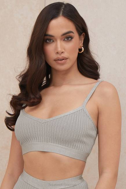 klær evie grey marl bandasje bralette House of CB J6RL1057