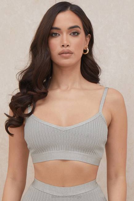 klær evie grey marl bandasje bralette House of CB J6RL1057