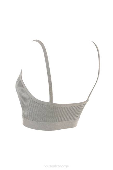 klær evie grey marl bandasje bralette House of CB J6RL1057