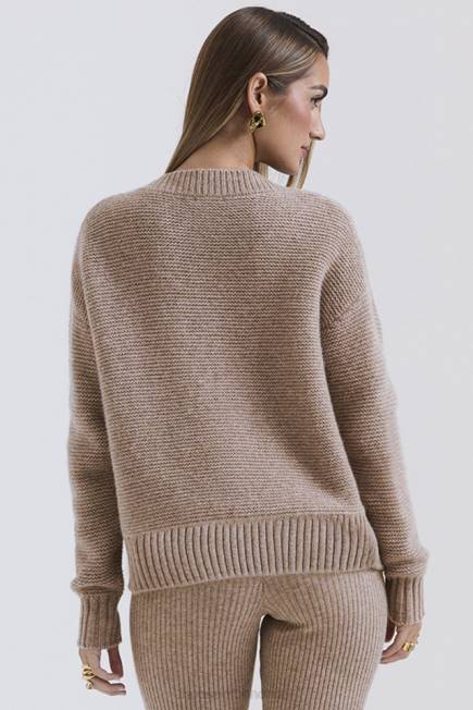 klær alara bygg chunky cardigan i naturull House of CB J6RL648