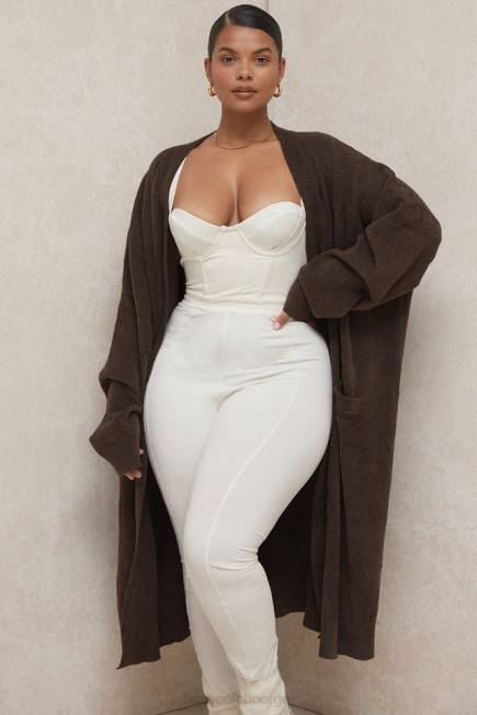 klær chloe sjokoladestrikket oversized cardigan House of CB J6RL780