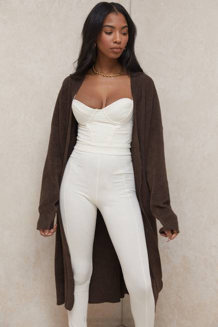 klær chloe sjokoladestrikket oversized cardigan House of CB J6RL780
