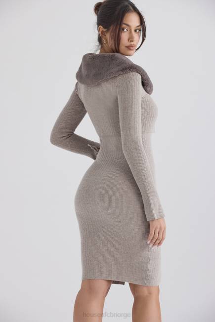 klær dahlia beige cardigan i kashmir House of CB J6RL694