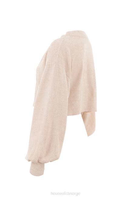 klær meryl cream cropped boxy cardigan House of CB J6RL783