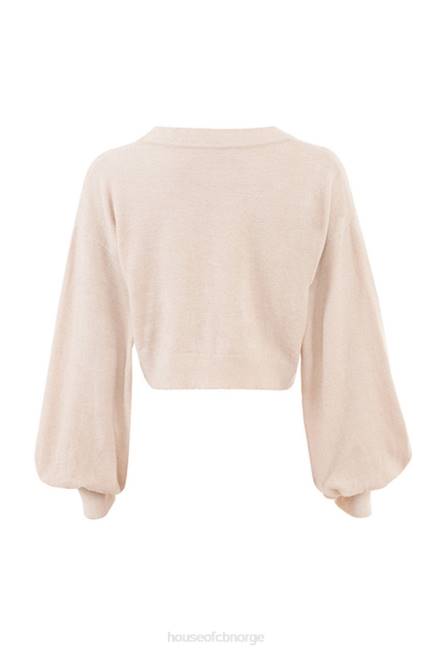 klær meryl cream cropped boxy cardigan House of CB J6RL783