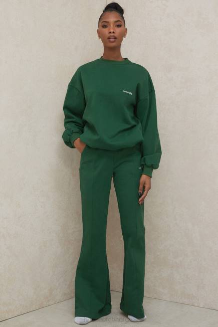 klær tommy grønn oversized sweatshirt med rund hals House of CB J6RL798