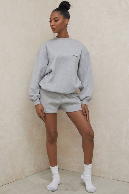 klær tommy grey oversized genser med rund hals House of CB J6RL803