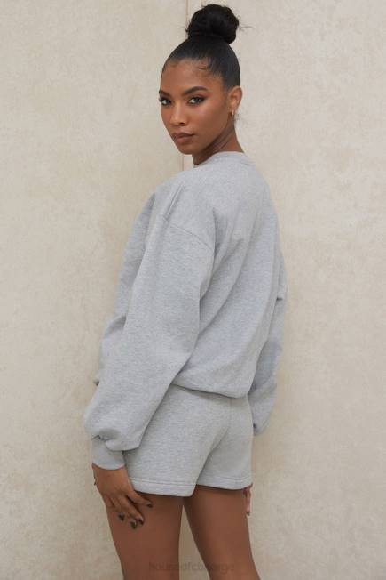 klær tommy grey oversized genser med rund hals House of CB J6RL803