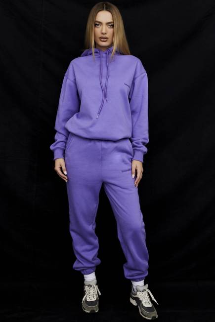 klær halo lilla oversized hettegenser House of CB J6RL727