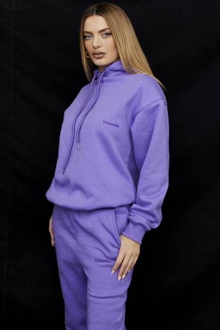 klær halo lilla oversized hettegenser House of CB J6RL727