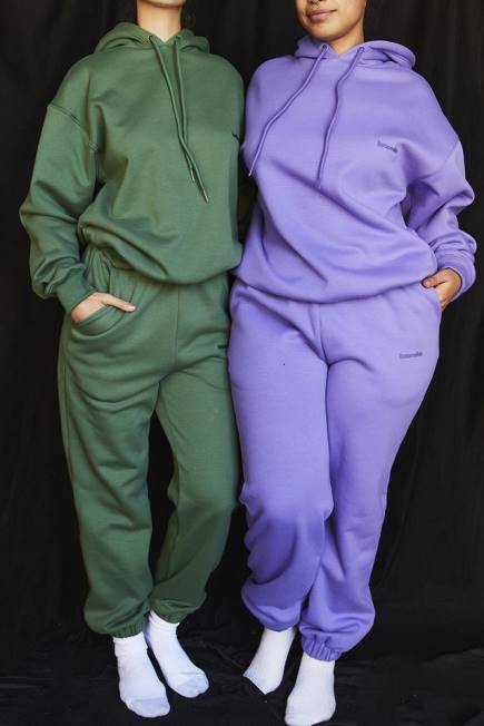 klær halo lilla oversized hettegenser House of CB J6RL727
