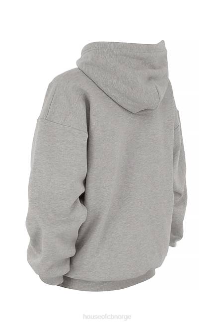 klær halo lys grå oversized hettegenser House of CB J6RL725