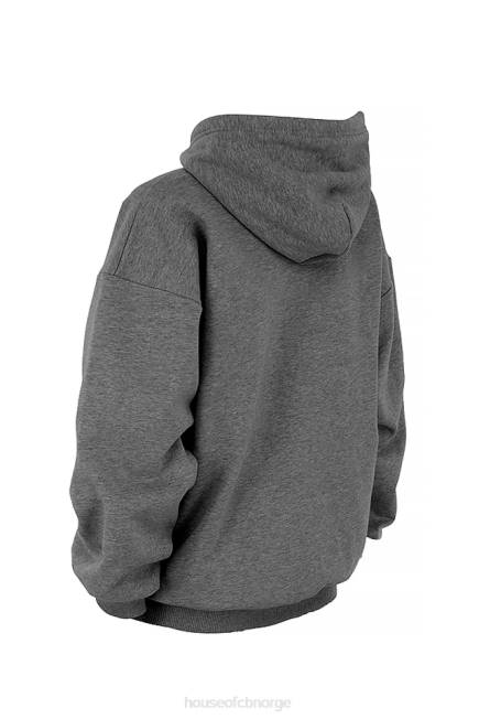 klær halo mørkegrå oversized hettegenser House of CB J6RL726