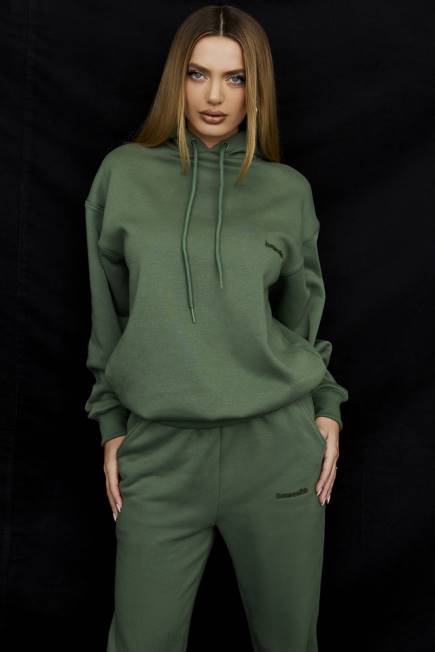 klær halo moss oversized hettegenser House of CB J6RL728