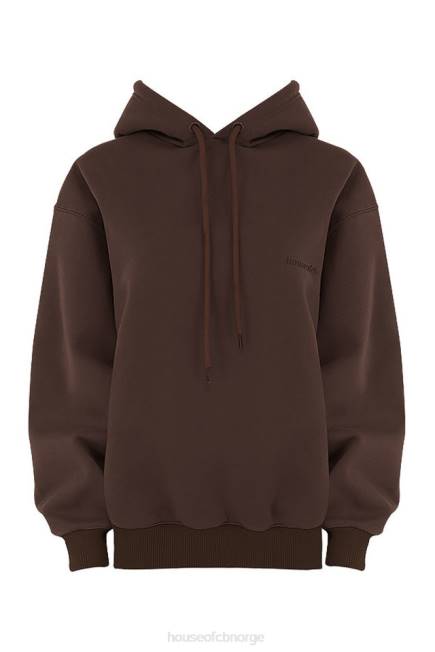 klær halo sjokolade oversized hettegenser House of CB J6RL761
