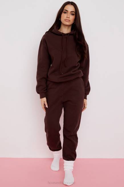 klær halo sjokolade oversized hettegenser House of CB J6RL761