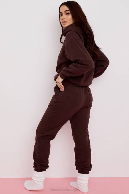 klær halo sjokolade oversized hettegenser House of CB J6RL761