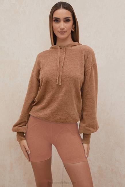 klær lexi fløtekaramell slouchy fit hettegenser House of CB J6RL777