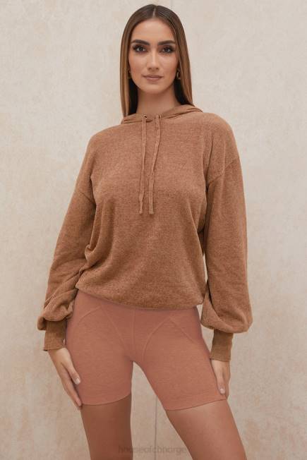 klær lexi fløtekaramell slouchy fit hettegenser House of CB J6RL777