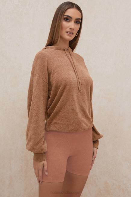 klær lexi fløtekaramell slouchy fit hettegenser House of CB J6RL777