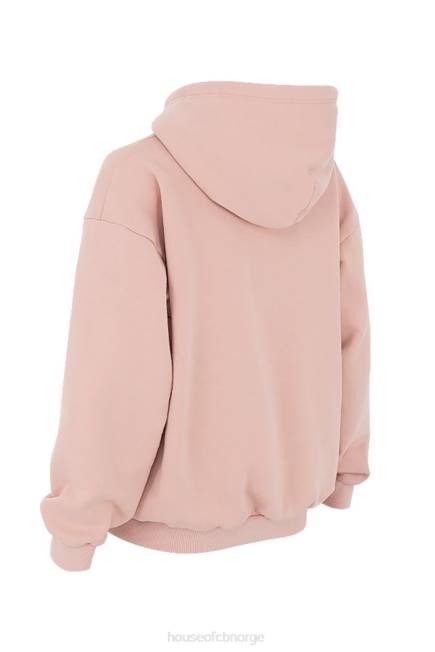klær storm blush blush hettegenser med glidelås House of CB J6RL766