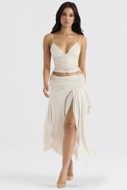 klær antonella off white vegansk skinnkorsett House of CB J6RL35
