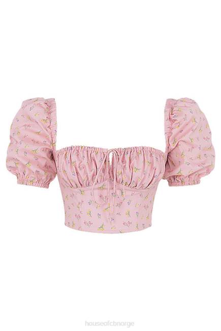klær arianna rosa floral puff sleeve korsett House of CB J6RL87