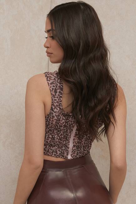 klær carly animal print ruched korsett House of CB J6RL93