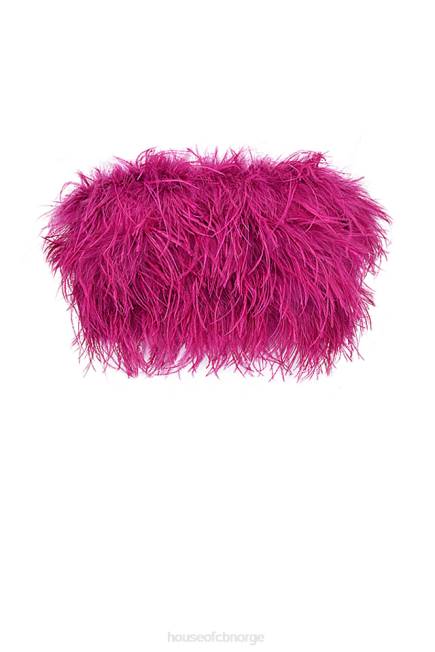 klær fenella varm rosa trimmet bandeau House of CB J6RL698