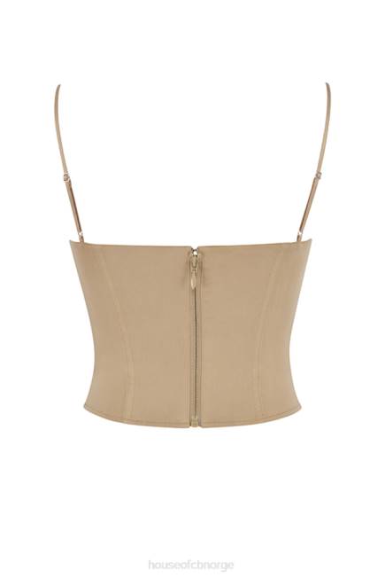 klær flavia beige skulpturkorsett House of CB J6RL56