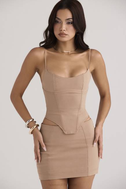 klær flavia beige skulpturkorsett House of CB J6RL56