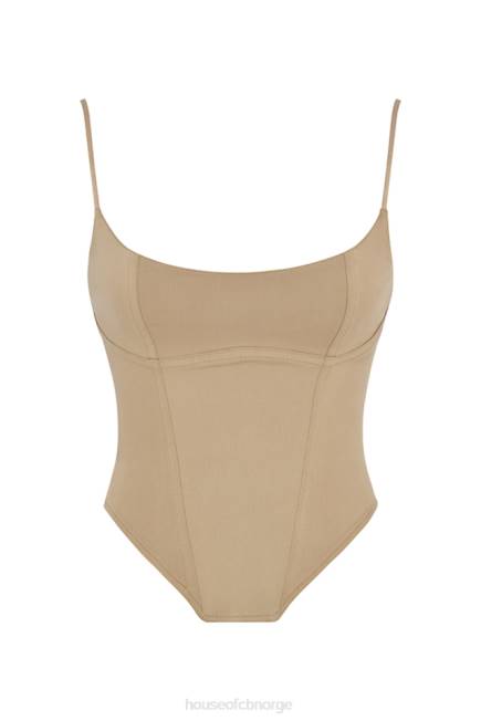 klær flavia beige skulpturkorsett House of CB J6RL56