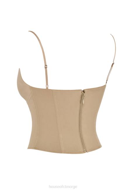 klær flavia beige skulpturkorsett House of CB J6RL56