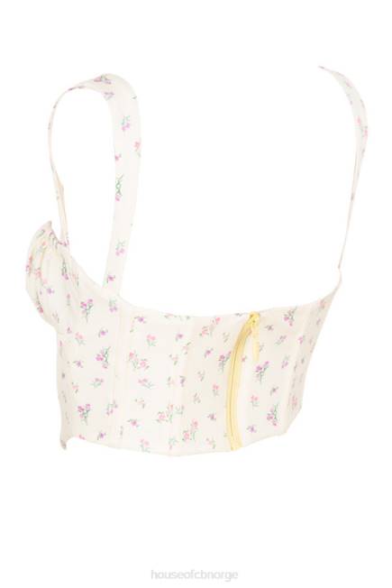 klær gene sitron floral korsett House of CB J6RL106