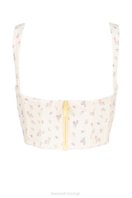 klær gene sitron floral korsett House of CB J6RL106