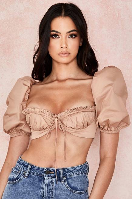 klær hedy kamel pussermet bralet House of CB J6RL107