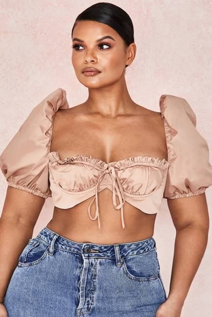 klær hedy kamel pussermet bralet House of CB J6RL107