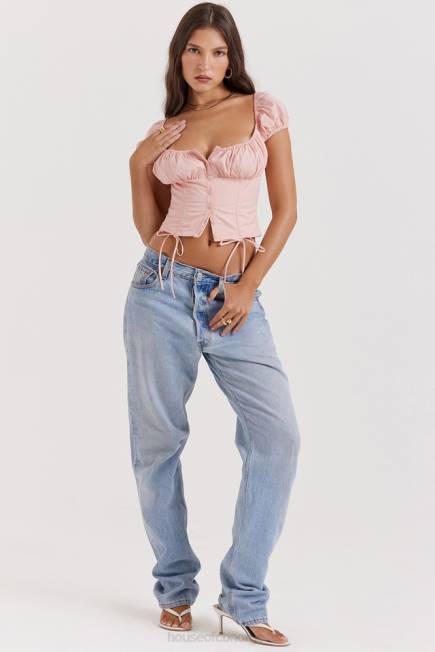 klær kitty baby rosa rynket topp House of CB J6RL19