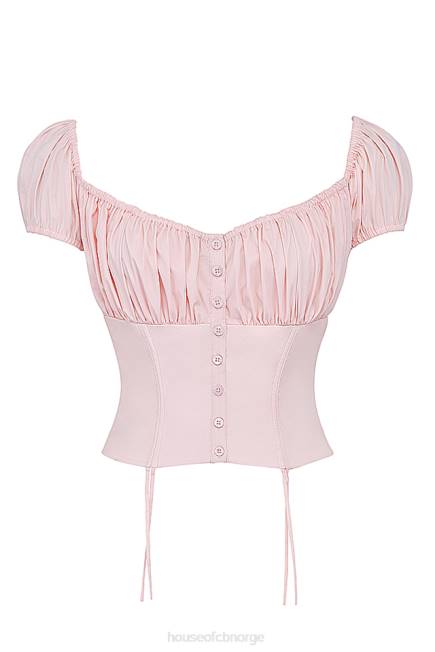 klær kitty baby rosa rynket topp House of CB J6RL19