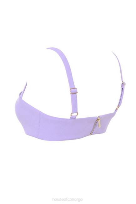 klær leela violet crepe v wire bralet House of CB J6RL813