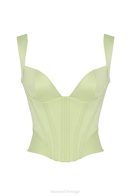 klær liberty lime sateng korsett House of CB J6RL79