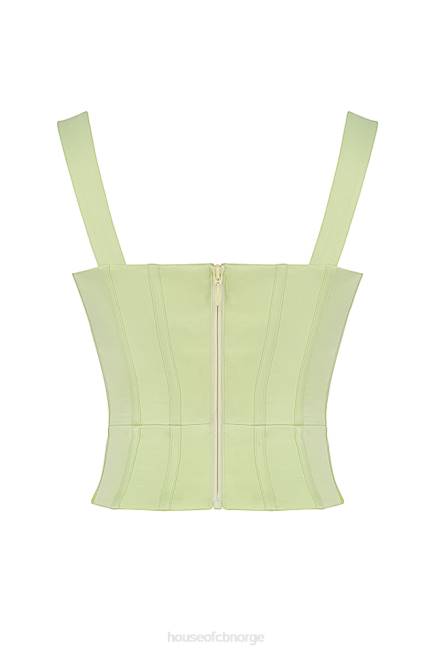 klær liberty lime sateng korsett House of CB J6RL79