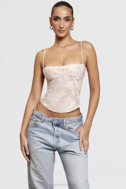 klær lisette rosa blomstret blonde camisole House of CB J6RL704