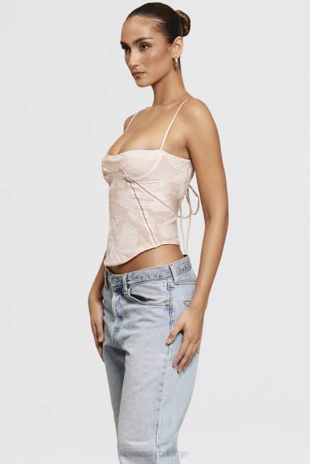 klær lisette rosa blomstret blonde camisole House of CB J6RL704