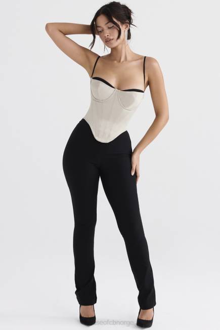 klær luette beige sateng bøylekorsett House of CB J6RL30