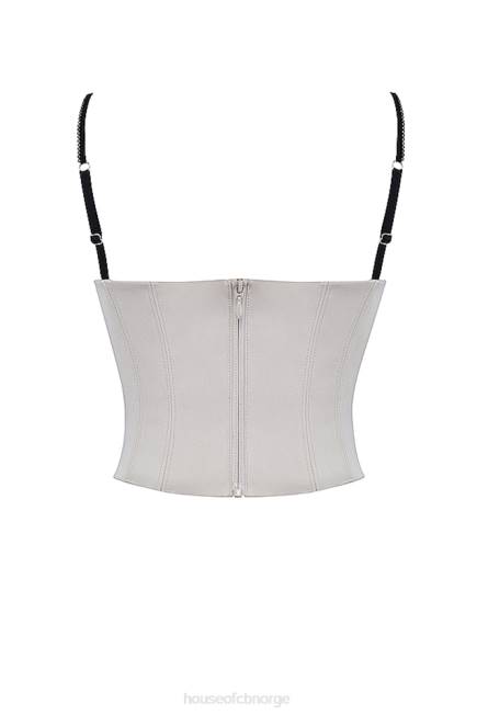 klær luette beige sateng bøylekorsett House of CB J6RL30